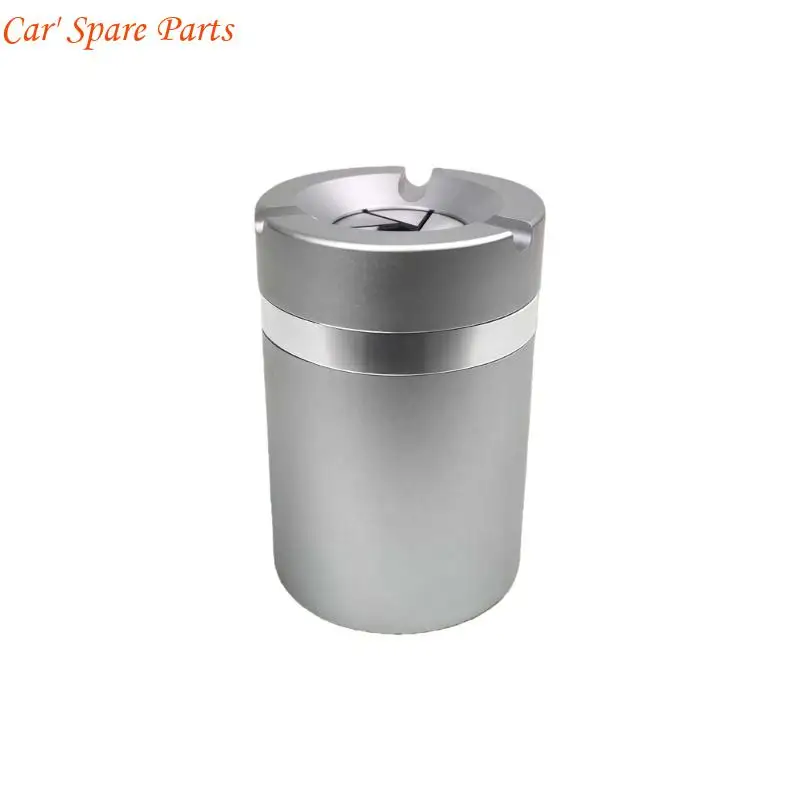 Y4UA (1 Piece)360° stainless steel twist-lock ashtray Smokeless Design, Portable Outdoor Indoor Use for Cigarettes, Control
