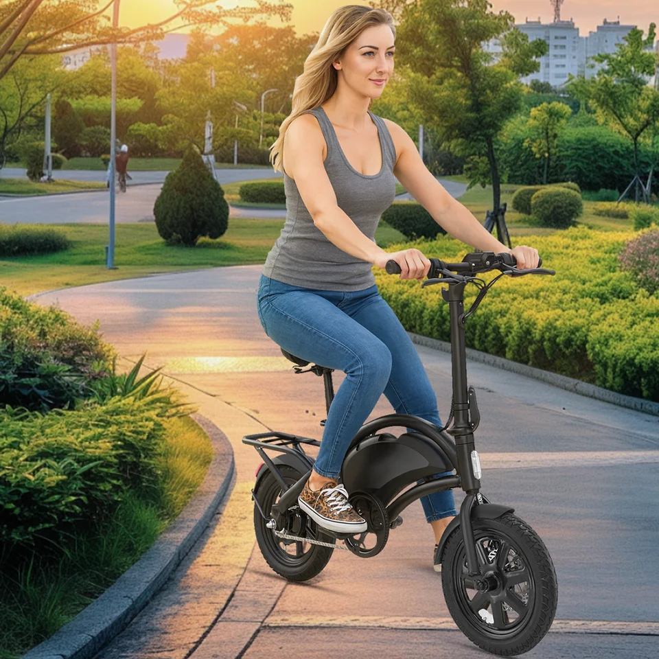 【1 Year Warranty】D3F Electric Bicycle Peak 500W Motor 36V7.8AH Lithium Battery Electric Bike,20mph City E-bike UL2849 image 7
