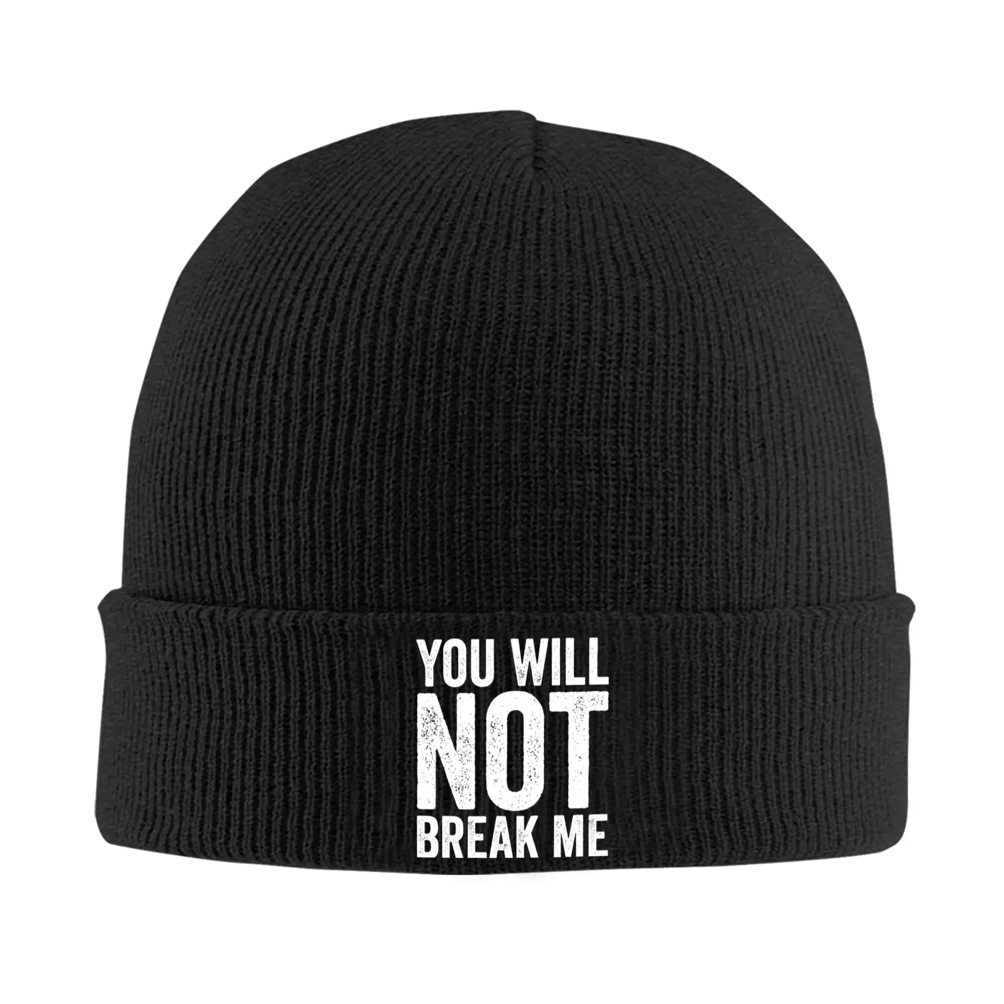 You Will Not Break Me Bonnet Hats Dungeon Crawler Carl  Beanie Hats Autumn Beanies Cute Men Women Outdoor Sport Elastic Cap