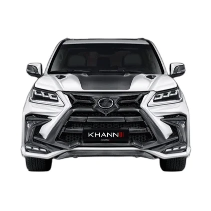 Auto parts  for Lexus LX570 Body kit  LX570 is upgraded with a Khann-style carbon fiber wide-body kit for front and rear bumpers