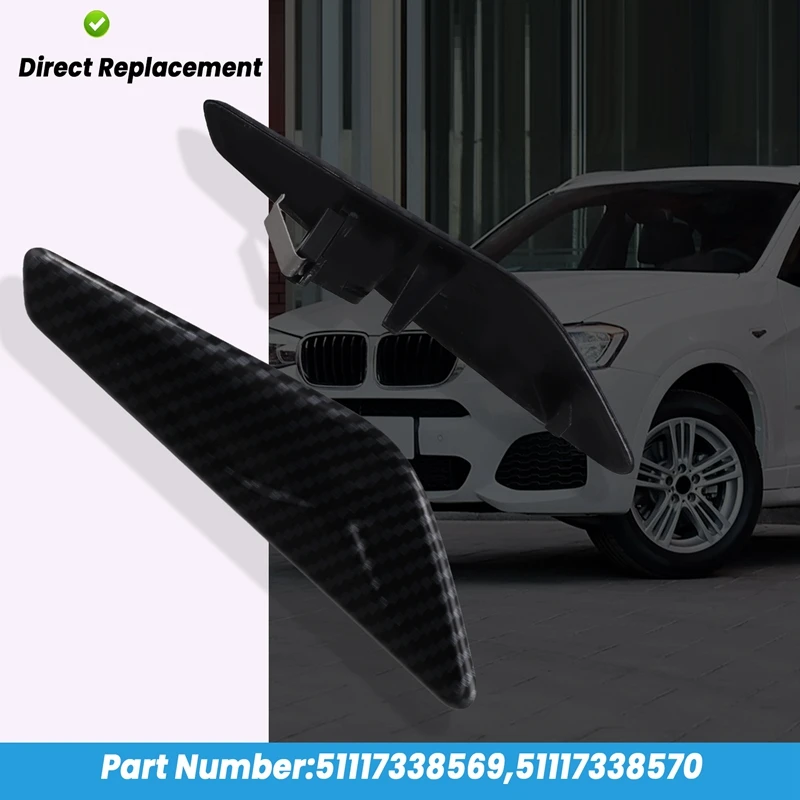 Front Side Fender Trim Finisher 51117338569 51117338570 For BMW F25 F26 2013-2017