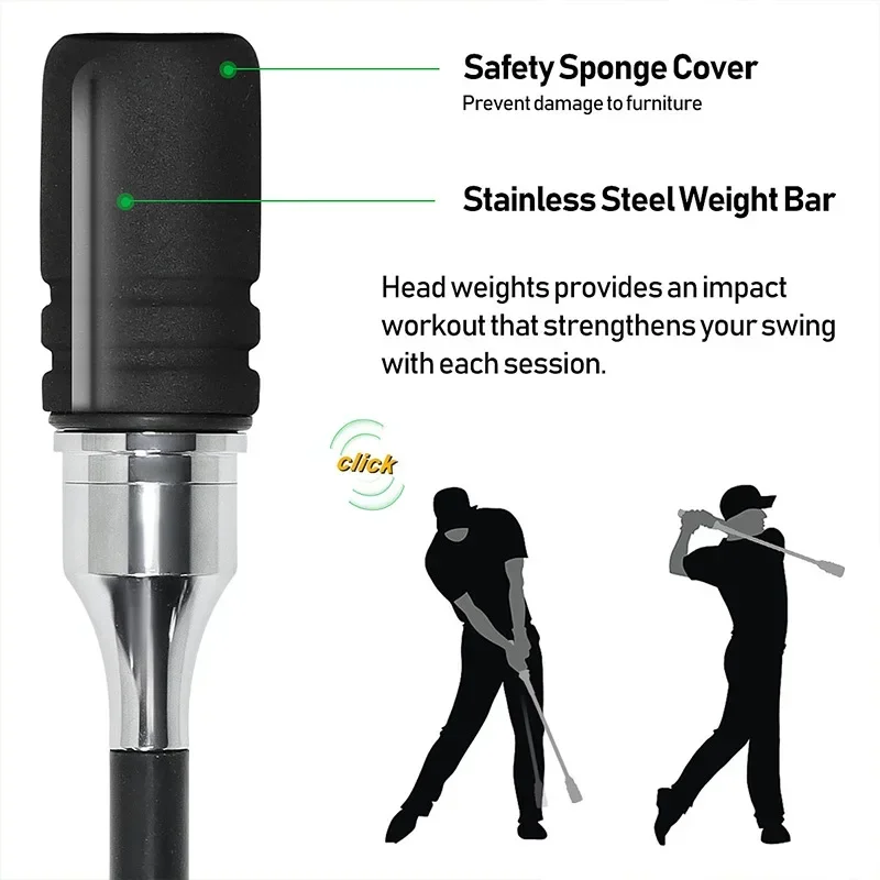 PGM Golf Swing Trainer Black Indoor and Outdoor Practice Stick Hand Grip TA031