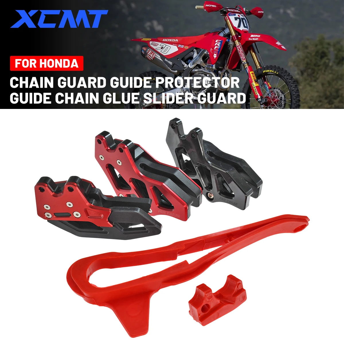 Motorcycle Plastic Chain Slider and Swingarm Protector For Honda CRF 150F 230F CRF150F CRF230F 2003-2022 Universal Accessories