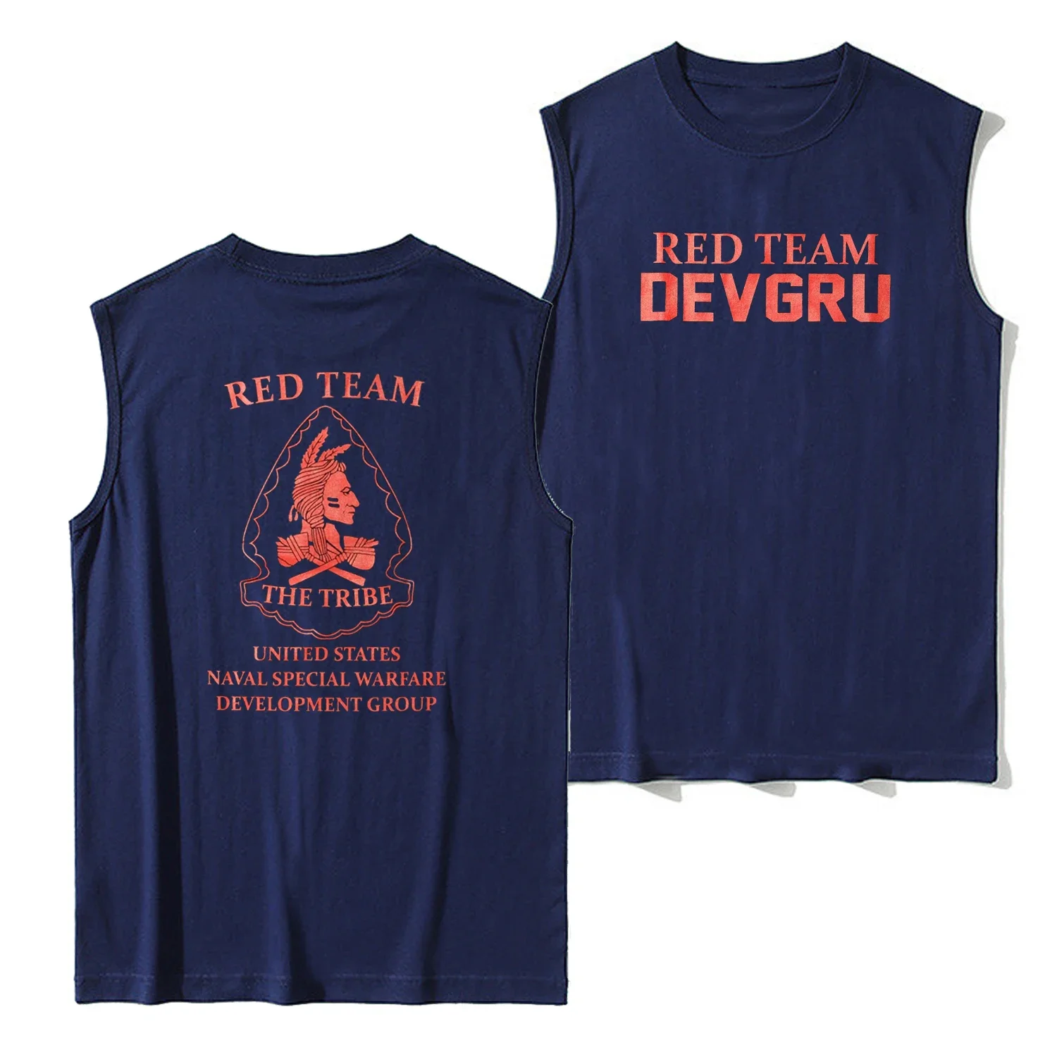 Naval Seals NSWDG Seal Team 6 The Tribe Red Squad Tank Top New 100% Cotton O-Neck Summer Casual Mens Vests Sleeveless Tee Shirt