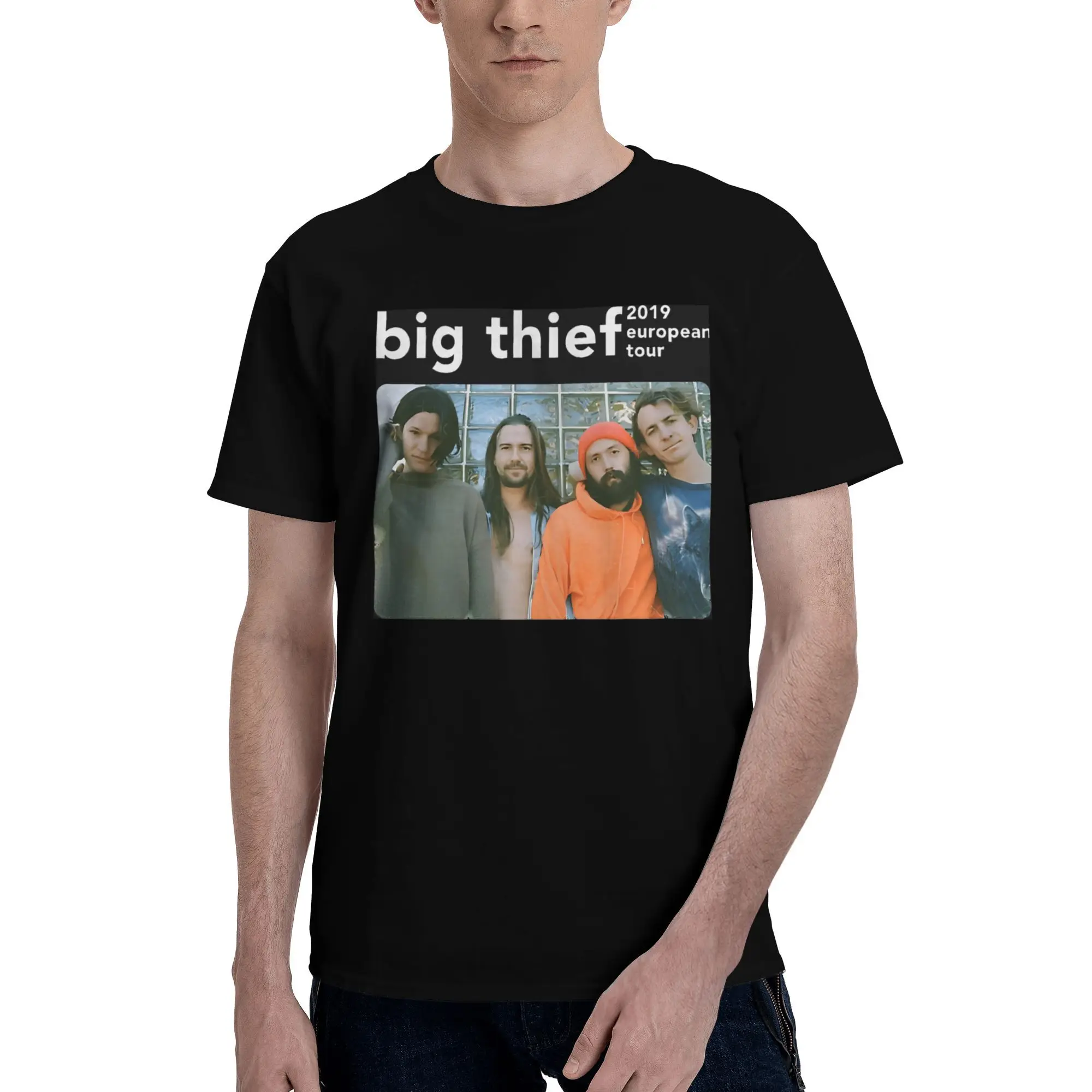 big thief (3) Men T Shirt  Vintage Tee Shirt Short Sleeve Round Collar T-Shirts Cotton Plus Size Clothes