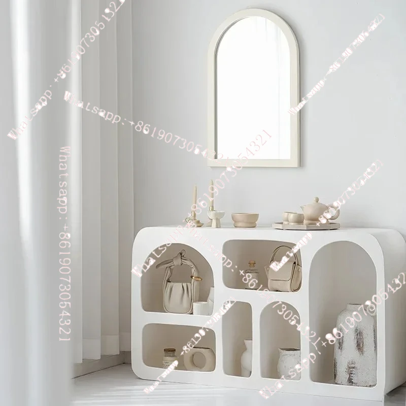 New Home Decor Nordic Modern Porch Shelves White Living Room Display Cabinet Storage Shelf for Decoration