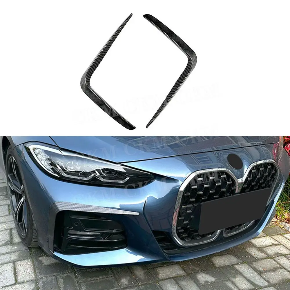 

ABS Material Car Front Bumper Air Vent Intake Spoiler Trims for BMW G22 G23 G26 M Sport 2021 + Auto Bodykits Accessories