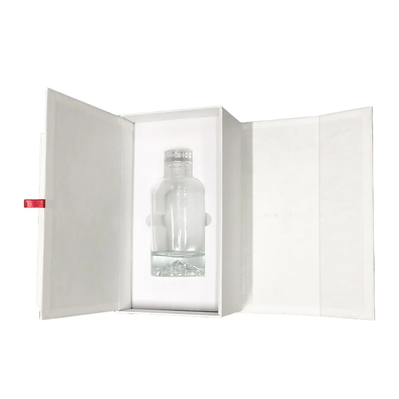 Custom High-end Liquor Packaging Box Book-shaped Box Magnetic Box Flip-top Box Customizable and Patte