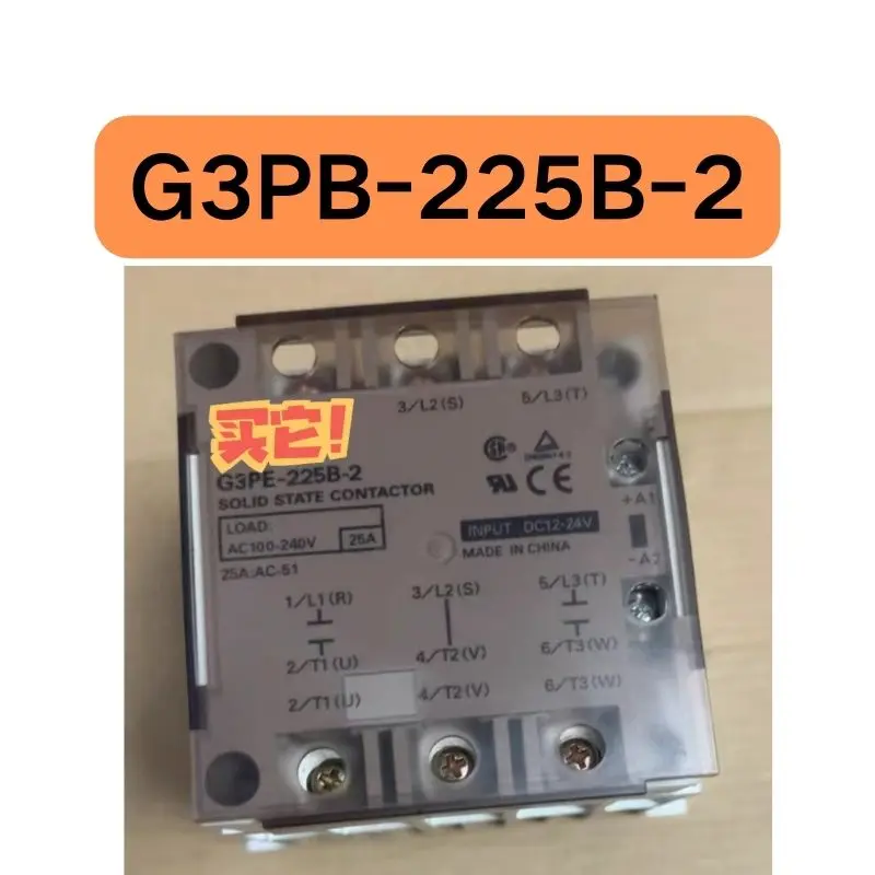 The second-hand solid-state relay G3PB-225B-2 DC12-24V tested OK and its function is intact