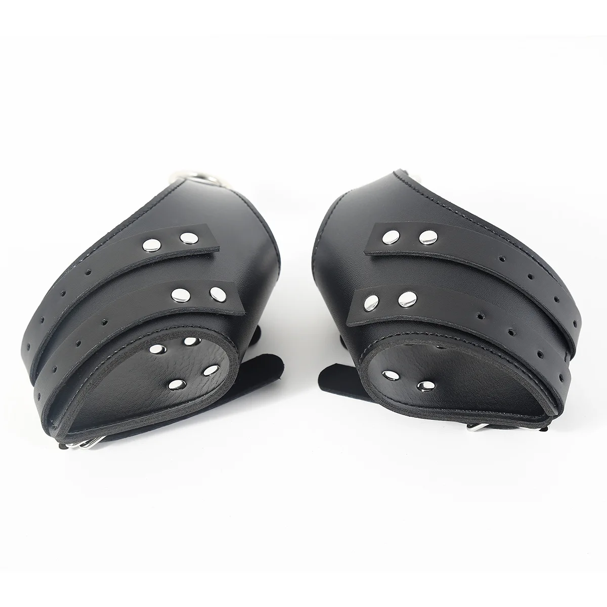 Productos para adultos, esposas de cuero negro, juguetes sexuales para hombres y mujeres, esposas colgantes de bondage para entrenamiento