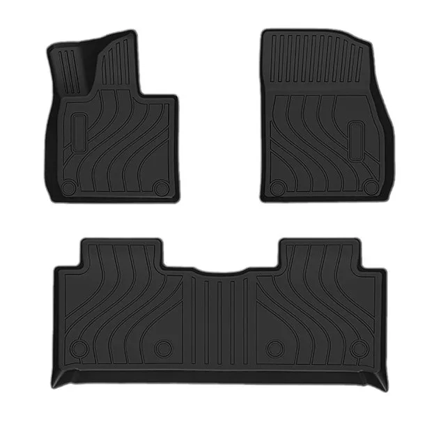 Luxury Anti-Slip Wear-Resistant Car Cockpit Mat Interior Waterproof Sports Car Floor Mats Carpet for XPENG P5 G3 G6 G9 Made TPE