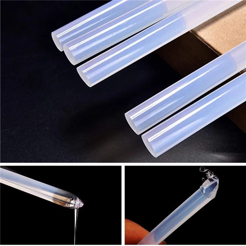 

AA49 200Pcs Hot Melt Glue Sticks 7Mmx100mm Hot Glue Sticks Rod For Craft Album Repair Tools Hot Glue Sticks