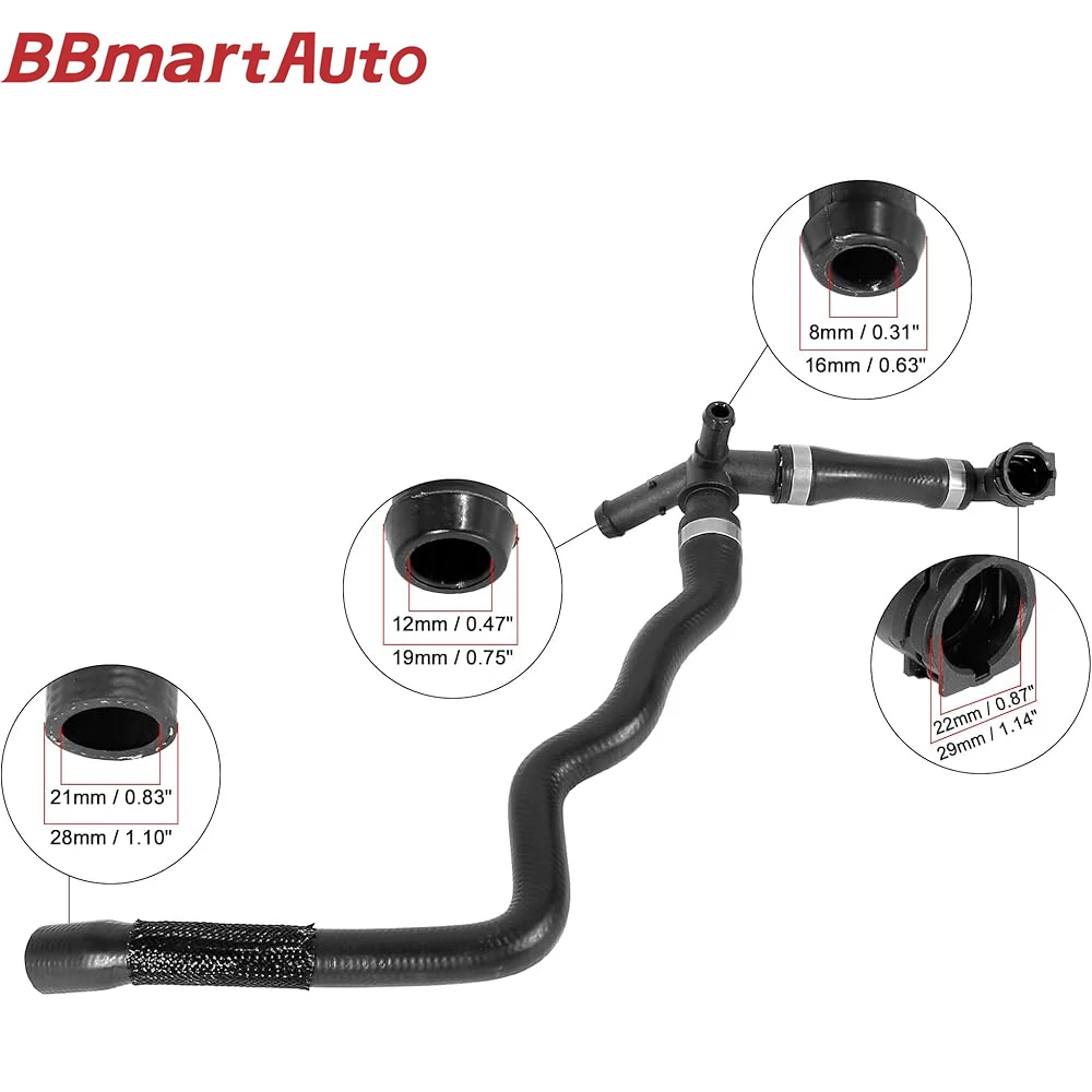 17127617377 BBmart Auto Parts 1 Pcs High Quality Engine Cooling Radiator Rubber Hose For BMW F48/F49/X1