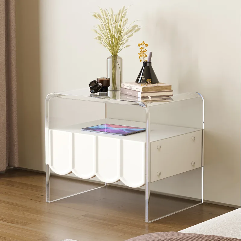 Nordic Dressers Bedside Table Bedroom Modern Coffee Tables White Nightstands Drawer Mesita De Noche Bedroom Furniture LTY5XP