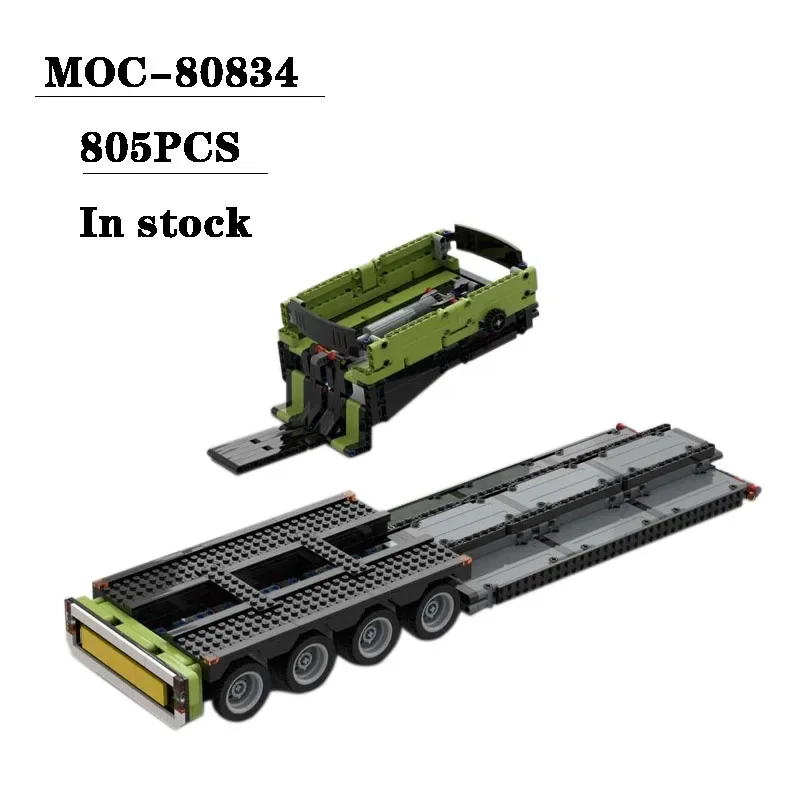 

MOC-80834 Detachable Gooseneck Trailer Splicing Building Block Model 805PCS Children Boys Birthday Christmas Toy Gift Ornaments