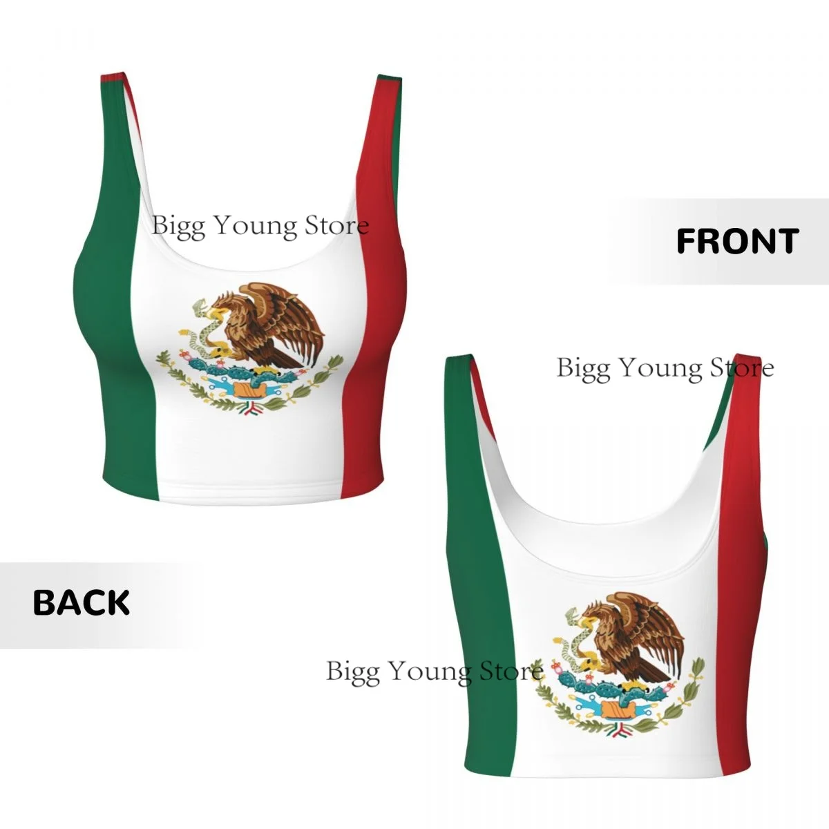 Sports Bra Women Running Yoga Clothes Vest Mexico Flag Gathering Fitness Vest