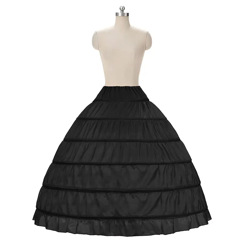 Weiß neue 6 Reifen Petticoats Trubel für Ballkleid Brautkleider Unterrock Braut Zubehör Crinolines Röcke