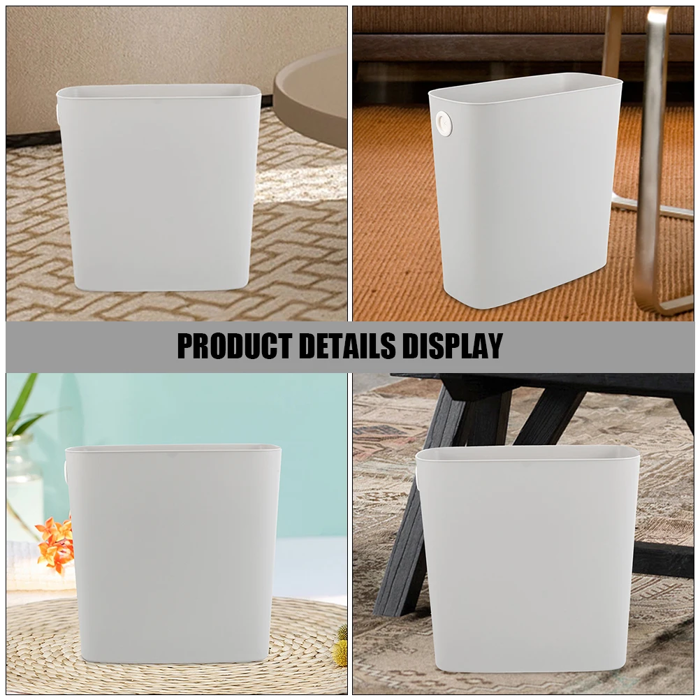 

Simple Style Trash Container Large Capacity Garbage Can Multi-Use Trash Bucket Thickened Material Compressive Resistance Office