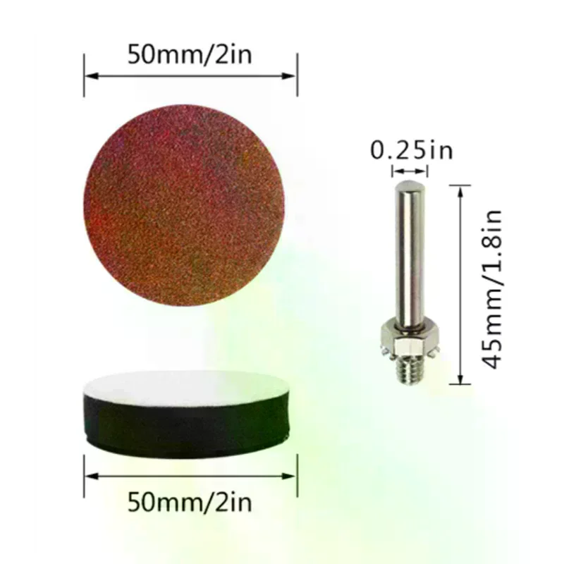 100pcs Set 2 Inch Sanding Discs Pad Kit For Drill Grinder Rotary Tools With Backer Plate Includes 80-3000 Grit Sandpapers