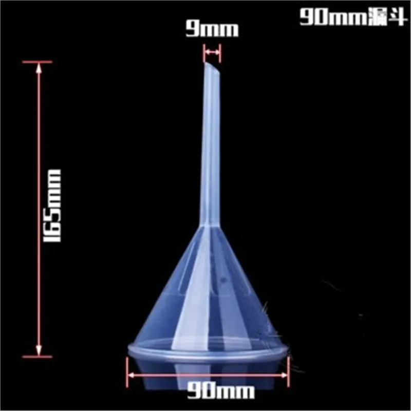 10PCS 90ML Plastic Perfume Diffuser Atomizers Vial Bottle Liquid Filling Small Clear Funnel Long Neck