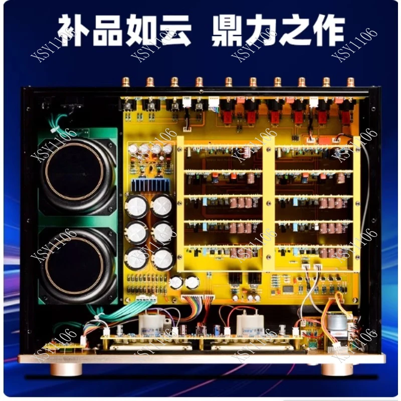 110V/220V Fully Balanced Pre-Amplifier RCA/XLR Input Power Amp Reference Level for Accuphase C-2860 plus
