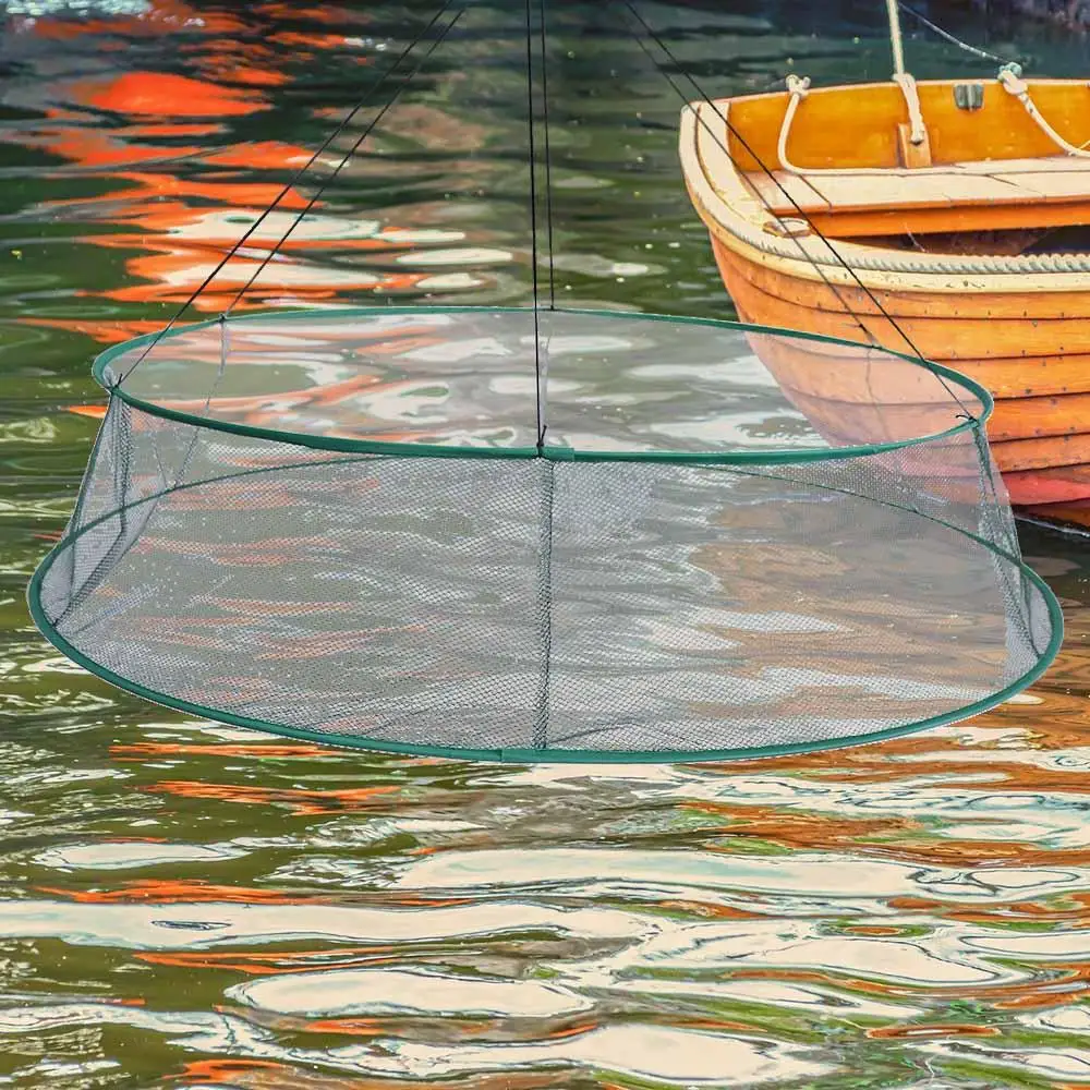 

Crab Netting Cage Prawn Bait Tank Casting Network Mesh Shrimp Catcher Drop Fishing Crayfish/Shrimp Catcher Crayfish Landing Net