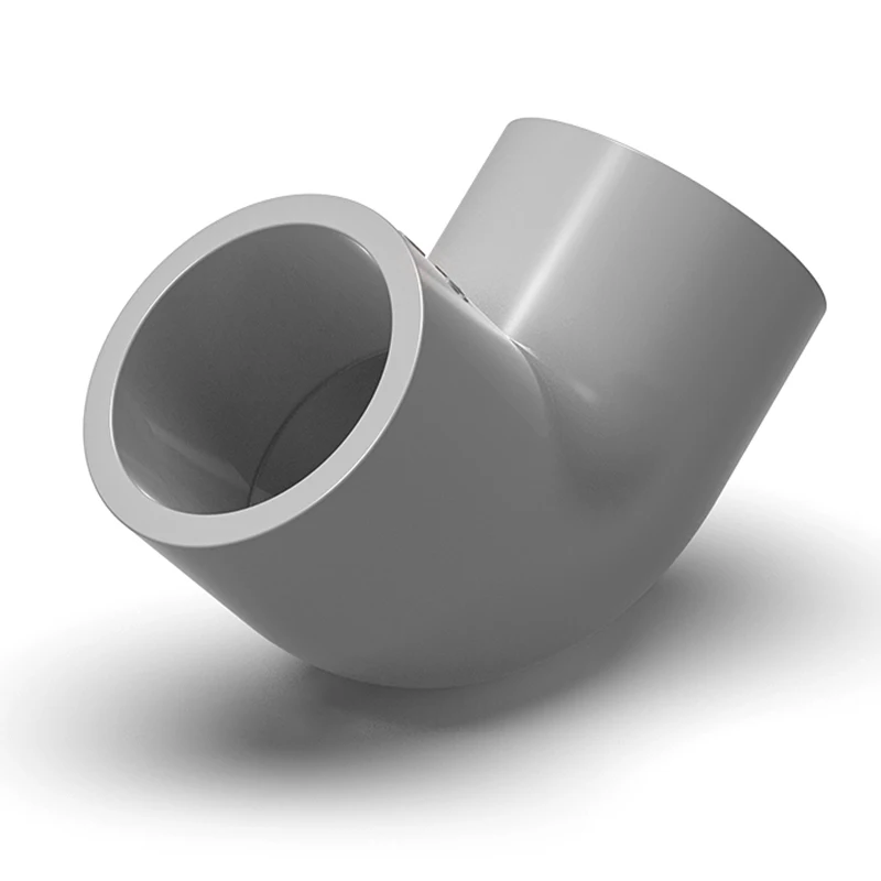 

1-20PCS 20-50mm Grey PVC Elbow Water Pipe Fittings 90° Water Right Angle Bend Joint Fish Tank Fittings