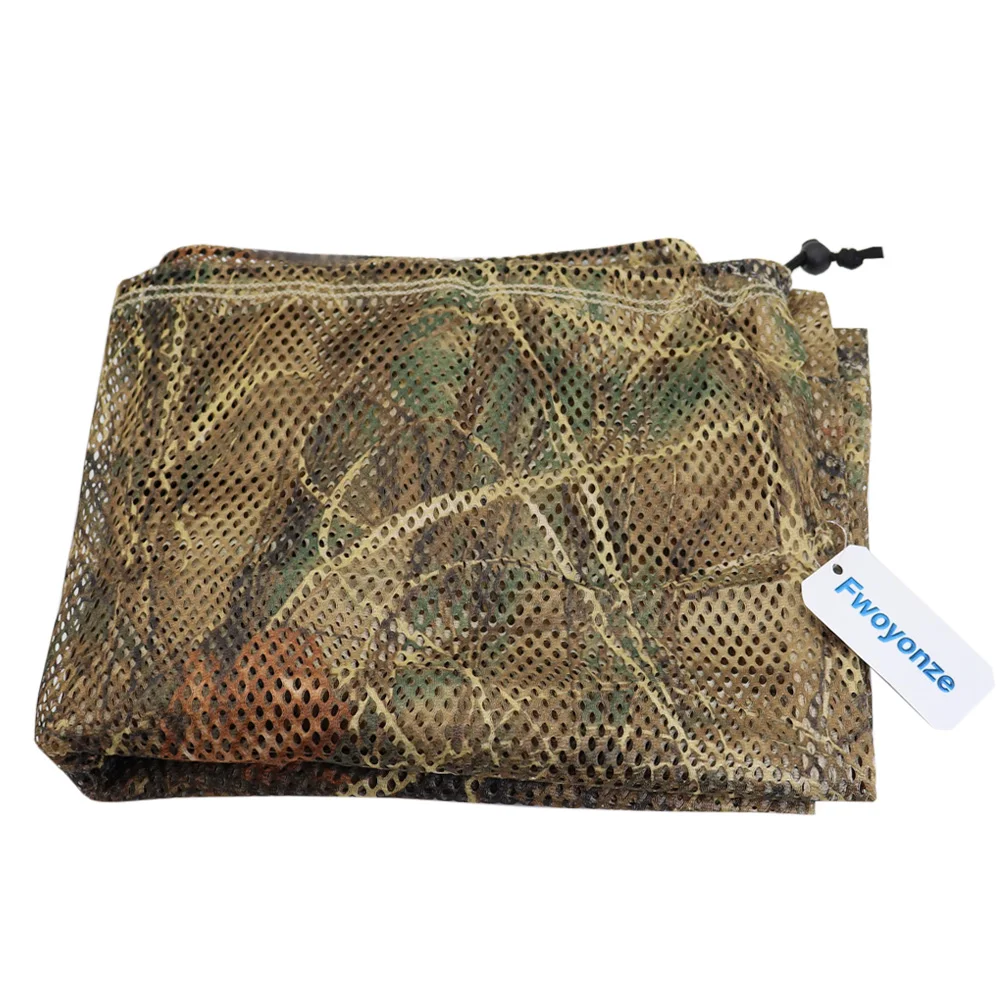 Fwoyonze 100cm x 75cm pato ganso pavo señuelo bolsa de malla con correas para los hombros red de caza de aves malla para mochila de caza