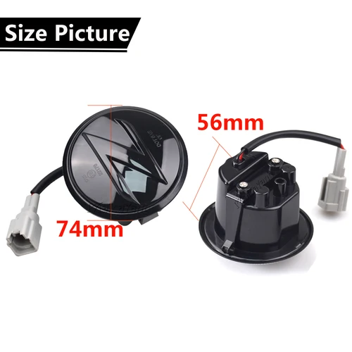 Imagen 2 del producto 2X Led dinámico Z Logo luz de posición lateral intermitente secuencial para Nissan Nismo 370Z 350Z Coupe Z34 Z33 2003-2020 Accesorios