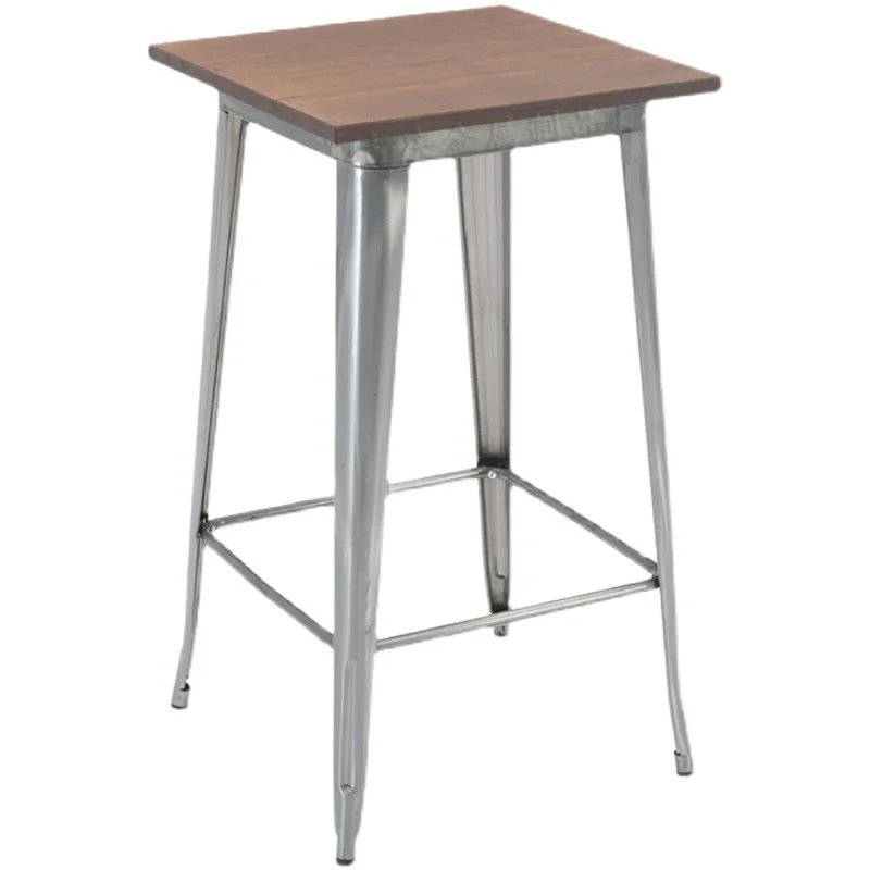 Iron Bar Table Cafe Metal Wall Steel Balcony Outdoor Tall  Simple