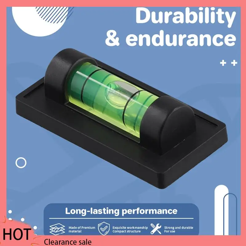 A88Z 4Pcs Magnetic Bubble Levels For Leveling Phonograph,Camera, Tripod, Machines, Spirit Level Measuring Tools (Magnetic)