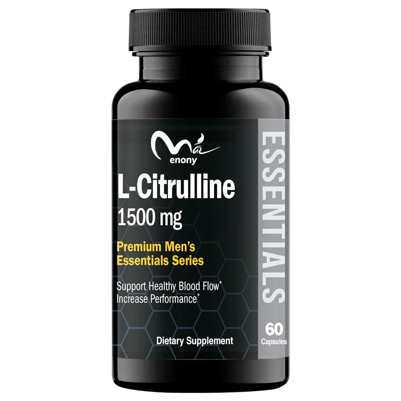 L-citrulline supplement, enhances blood flow and performance -1500 milligrams, maximum effect, 60 capsules