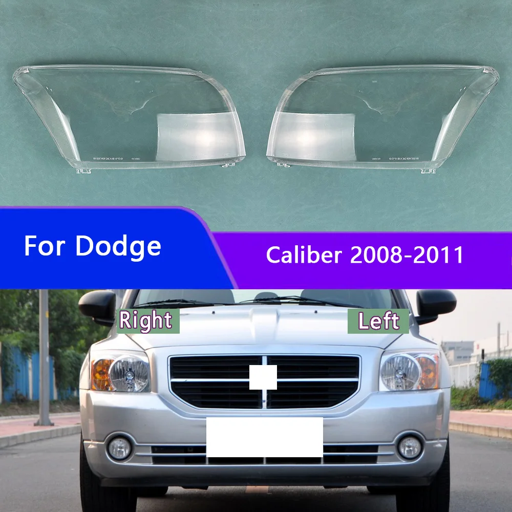 

For Dodge Caliber 2008 2009 2010 2011 Headlight Cover Transparent Headlamp Lamp Shell Lens Replace Original Lampshade Plexiglass