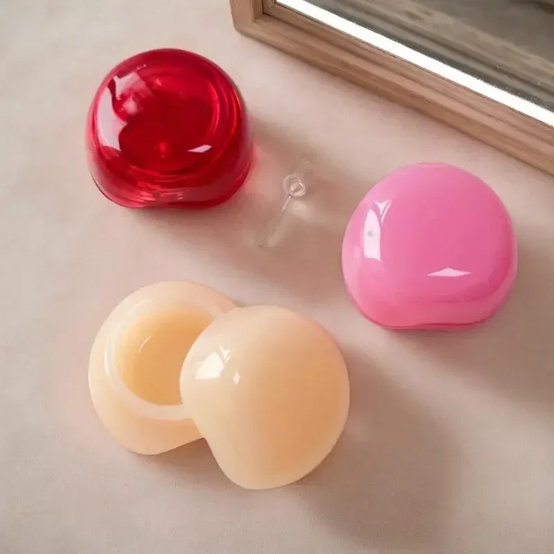 5g Empty Plastic Lip Scrub Jars With Cover Balm Mask Skin Care Container Cute Blush Jar Cosmetic Jars