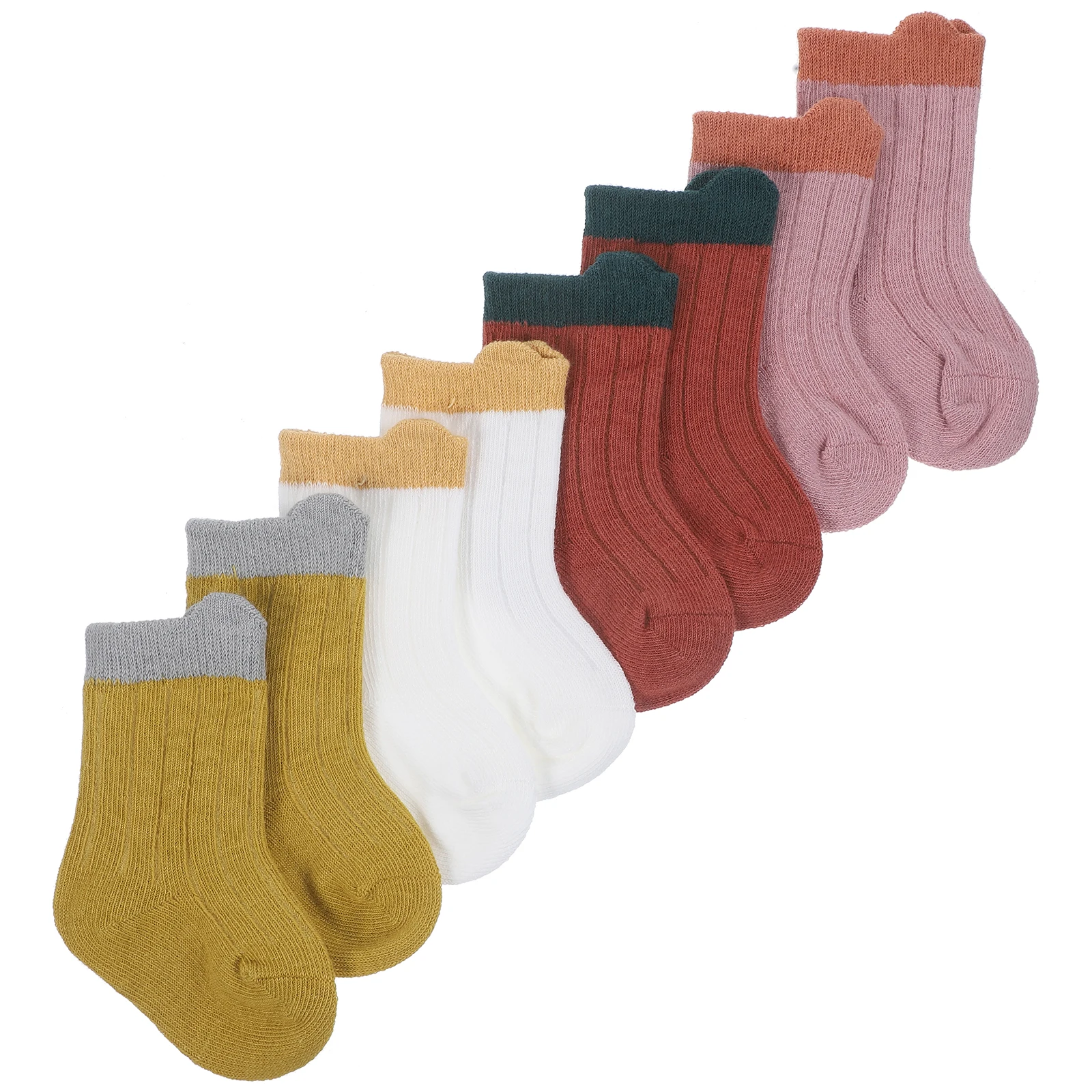 

4 Pairs Children Short Socks Toddler Baby Cotton Newborn Ankle 0 6 Months Infant Leg Warmers Kids Toddler Girl Boy Socks