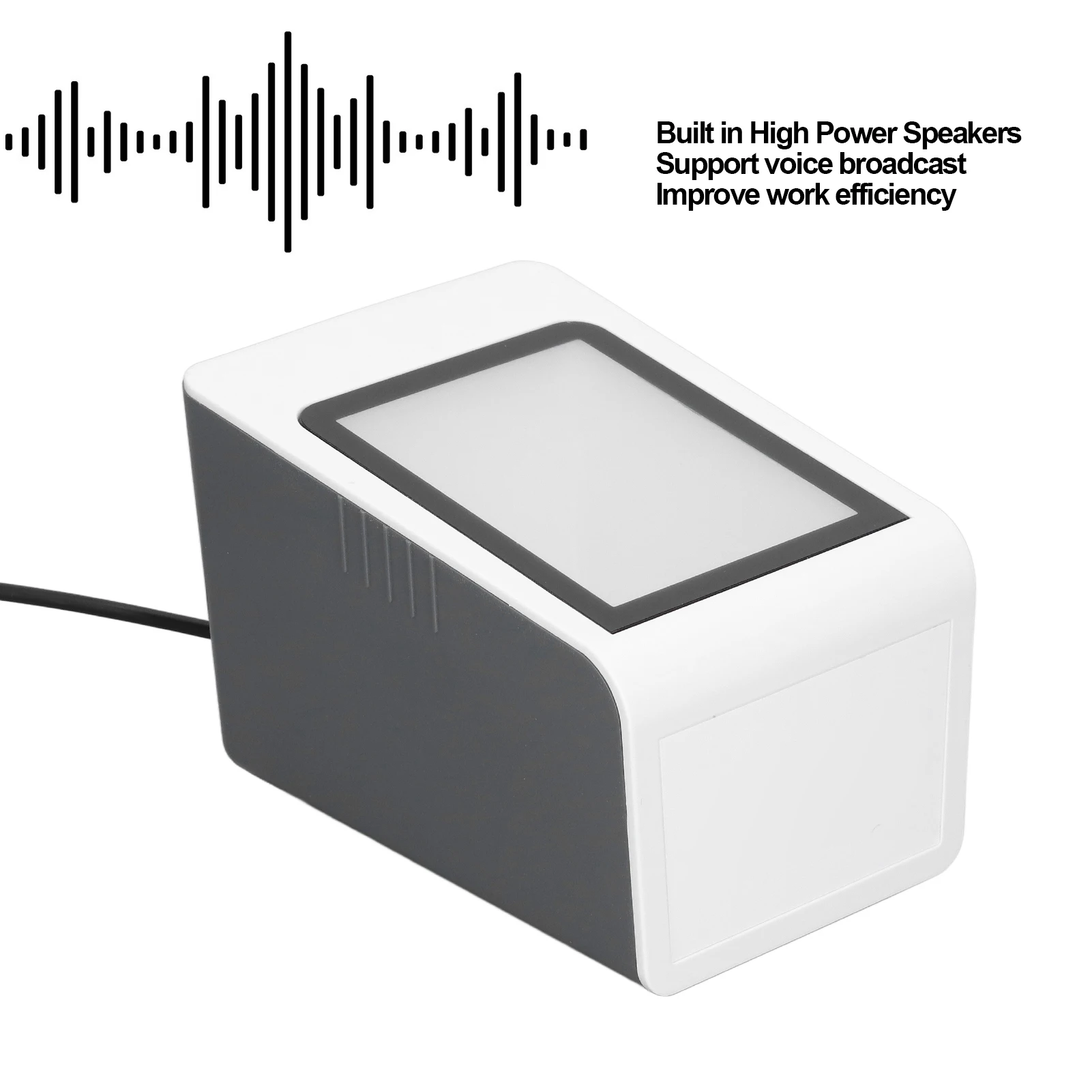 ماسح الباركود سطح المكتب ماسح الباركود يطالب الصوت الهوية التلقائية الأيدي USB السلكية قارئ QR لآلة نقاط البيع للكمبيوتر