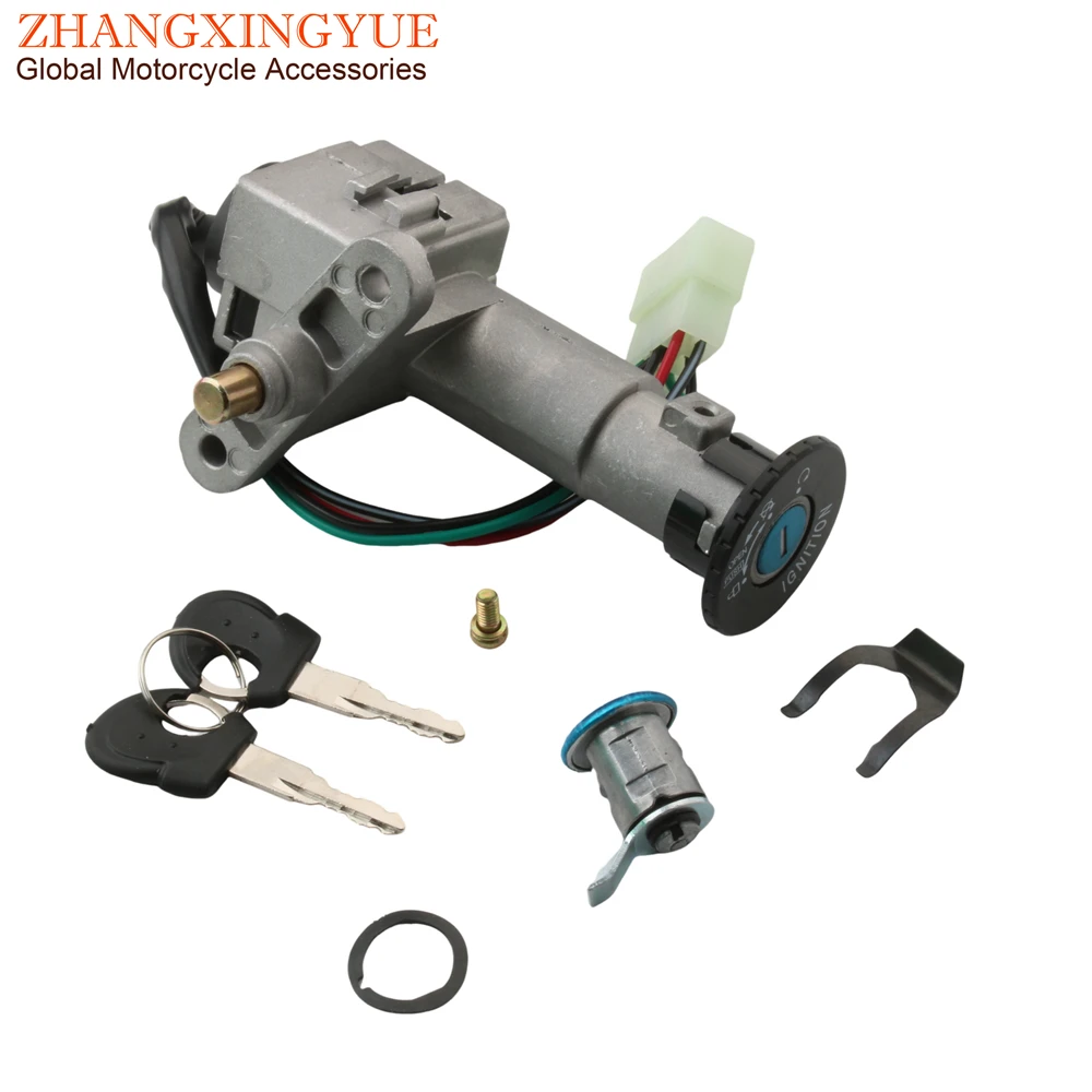 Scooter Ignition Switch Seat Lock Key Set For Sym Jet 4 Symphony S SR 50 125i 35010-Z6A-010