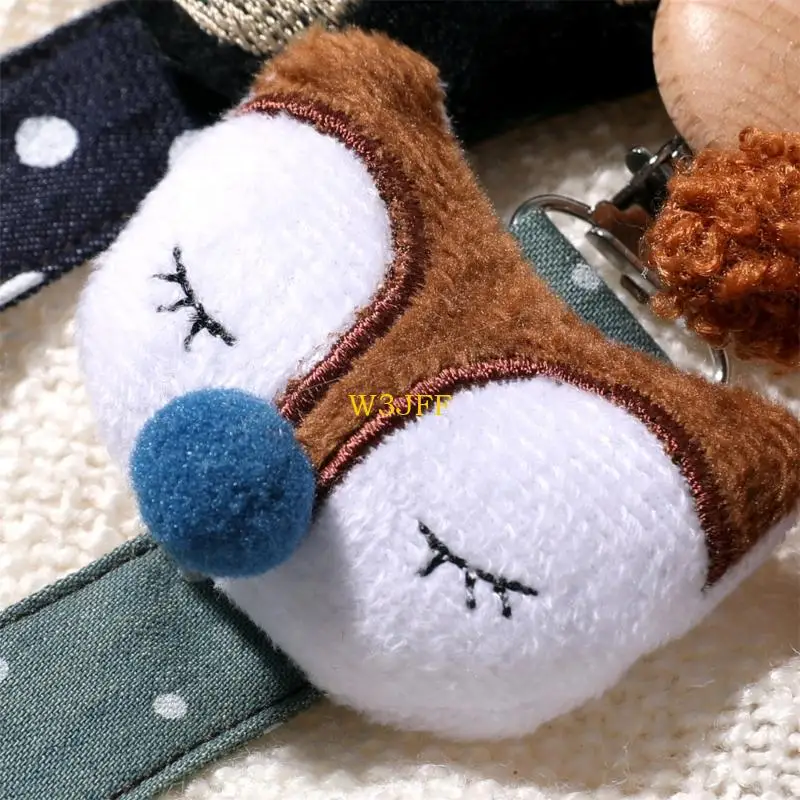 W3JF Baby Pacifier Holder Chain Belt Fashion Beathing Toy Lanyard Clip