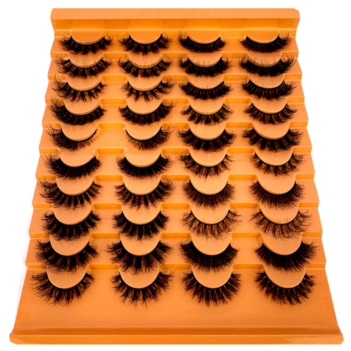 wholesale mink eyelashes 3D Natural False 20 pairs Lashes Fluffy Wispy Natural Cross Cat eyeLashes Eyelash Extension Makeup