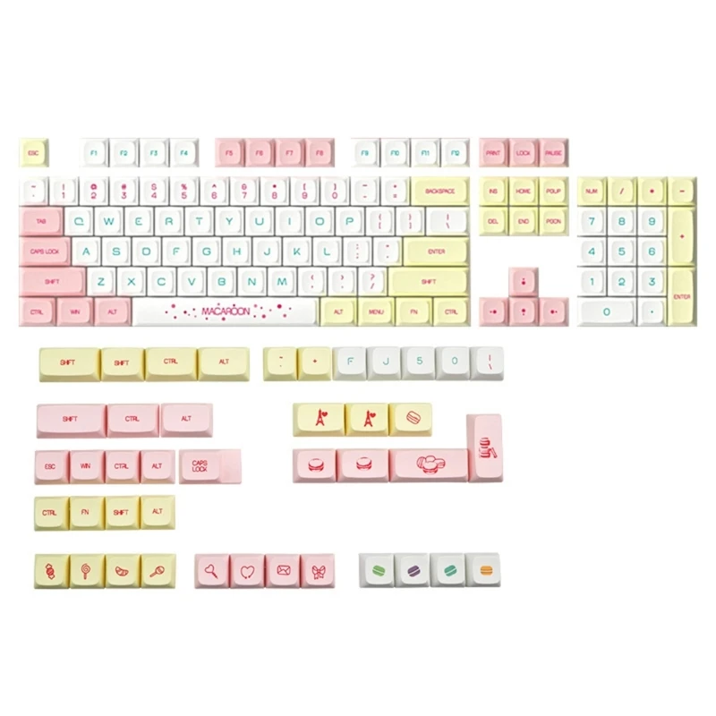 XDA Height PBT Keycap Macaron Ethermal Color Keycaps 146PCS for Mechanical