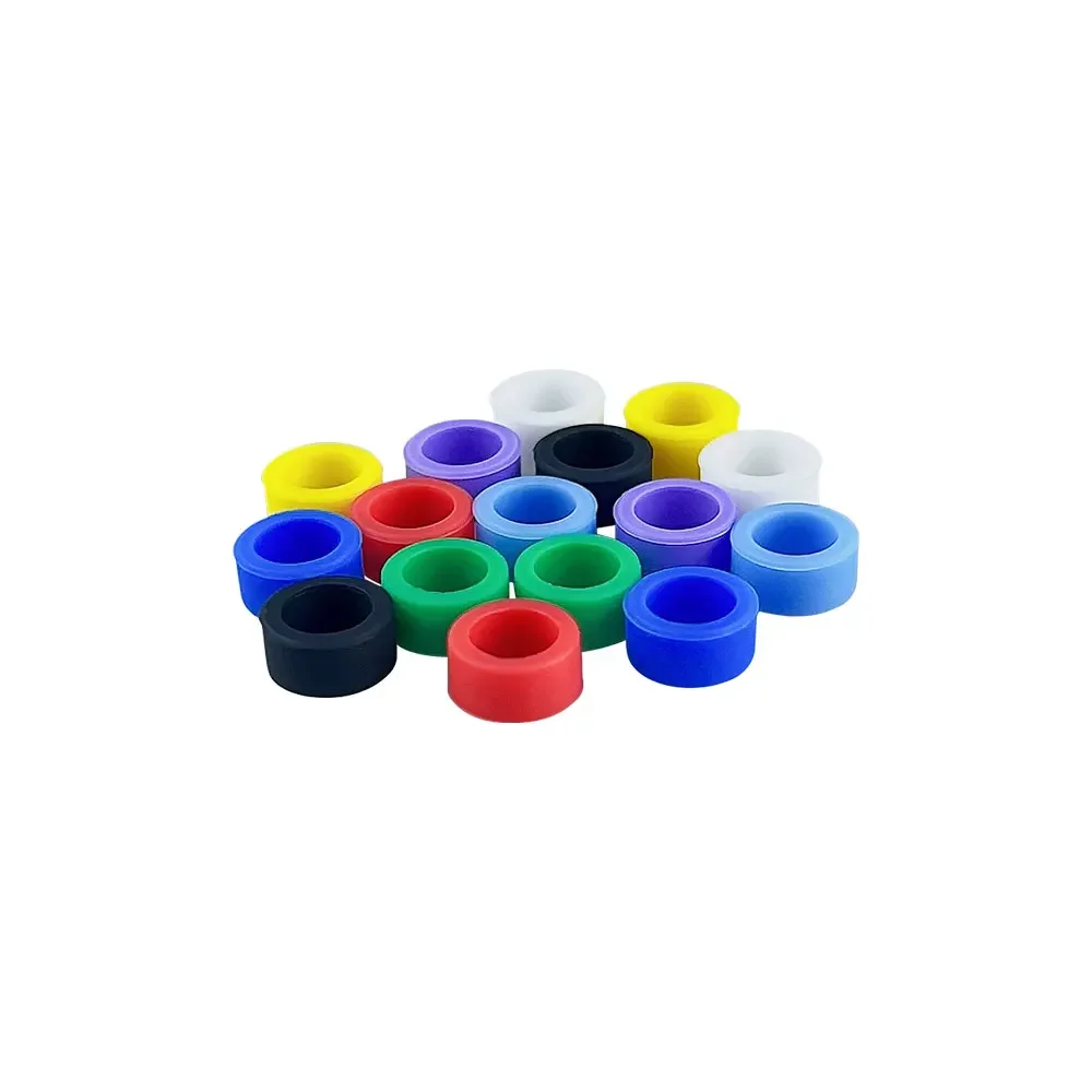 25 uds anillos de código Dental reconocimiento de Color estándar anillos de silicona suave aptos para todos los instrumentos de mano caja de materiales de dentista anillo AG