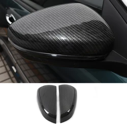 carbon fiber Car Rearview Cover Anti-scratch for Peugeot 3008 5008 2017 2018 2019 2020 2021 2022 2023 gt Protector Accessories