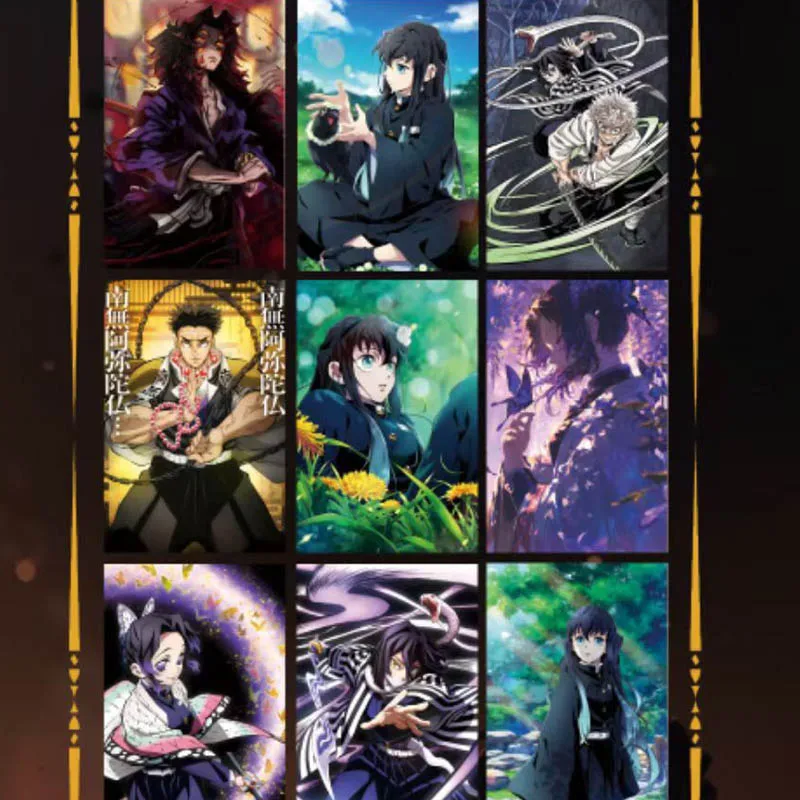 Wholesales Demon Slayer Collection Card Ruika Culture Magnetic Attraction Acrylic Crystal Stickersplaying Anime Acg Cards