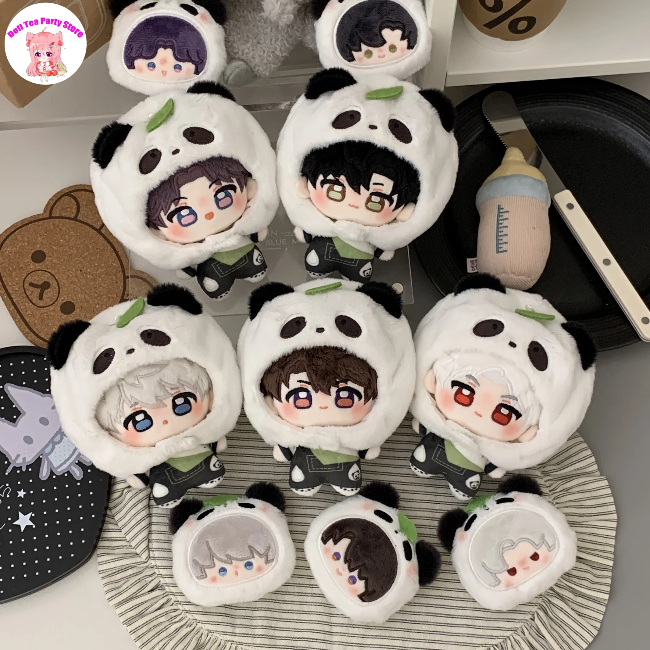 

Милая аниме-плюшевая кукла Love and Deepspace: Калеб, Зейн, Ксавьер, Сайлус, Рафаэль, плюшевая игрушка-косплей, плюшевый брелок с принтом панды