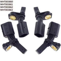 1Set WHT003860 WHT003861ABS Speed Sensor For VW Polo 9N 6R Golf 5K 5G Passat 5Q Bora Audi A1 A3 8V TT 8S Q3 WHT003862 WHT003863