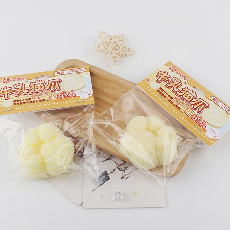 1 pz cartone animato carino zampa di gatto morbido pizzico giocattolo divertente argilla sensazione bambini adulti sollievo dallo stress divertimento sfiato giocattoli per bambini vacanza regalo di compleanno