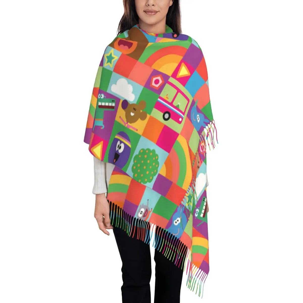 

H-Hey D-Duggees Shawl Wraps for Women Warm Large Soft Scarf Pashminas Shawl Scarves