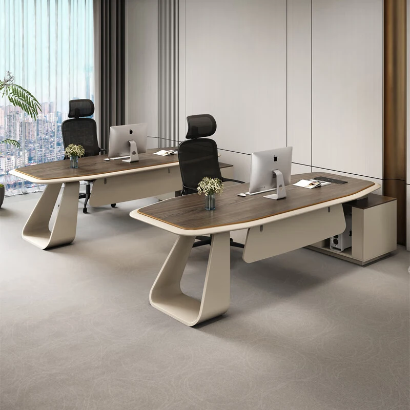 

Computer , Modern , , High-End Executive , Simple Stylish Office Desk And Chair