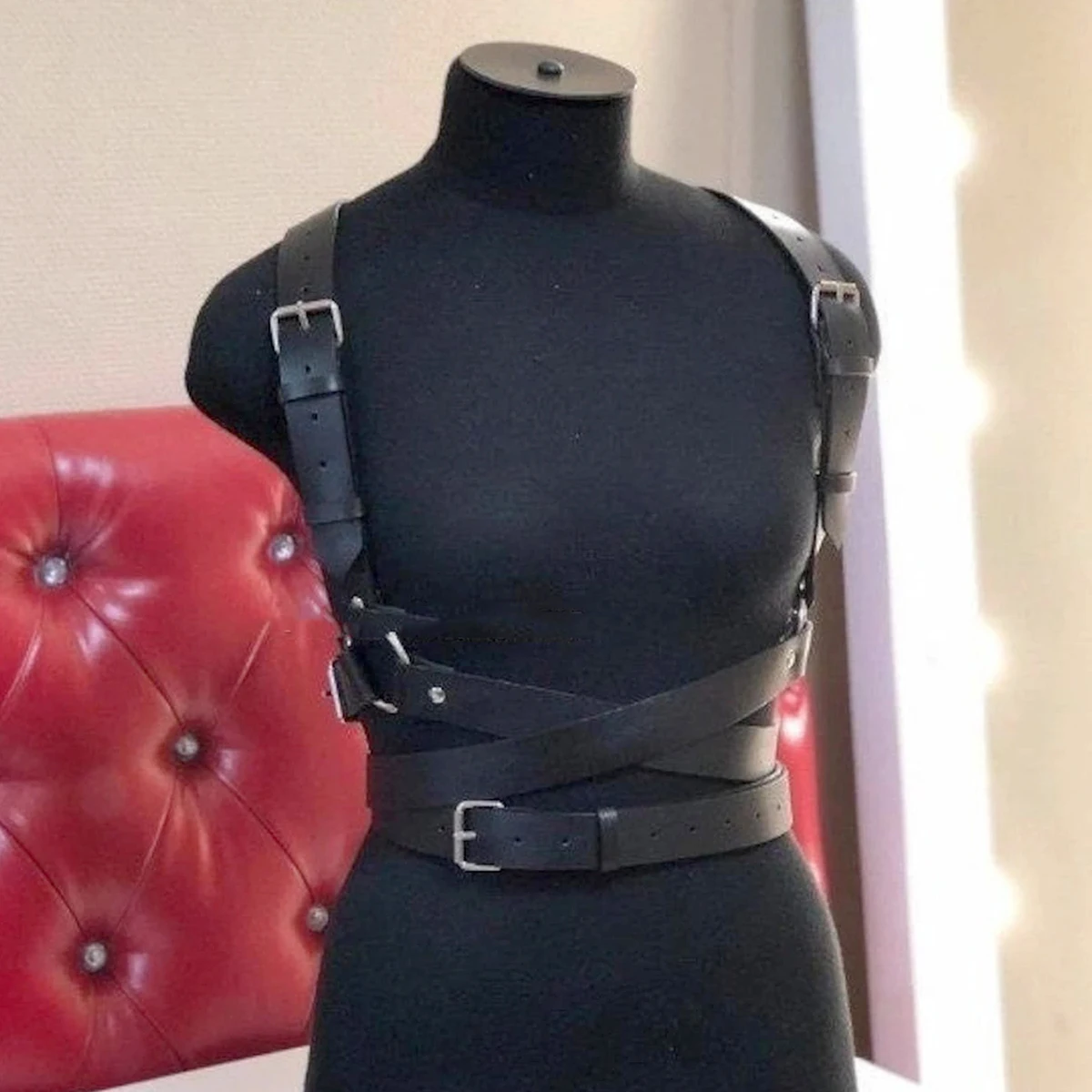 Vrouwen Trend Punk Taille Riem Bondage Tailleband Bretels Voor Vrouwen Lederen Riem Vrouwelijke Streetstyle Gothic Kleding Accessoires