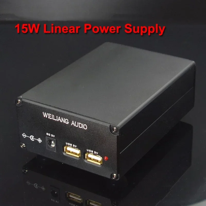 DC5521 منخفضة الضوضاء CAS XMOS ل DAC مضخم ضوت سماعات الأذن 15 واط DC5V USB الصوت الخطي امدادات الطاقة ل TALEMA LT1086CT CLC مرشحات